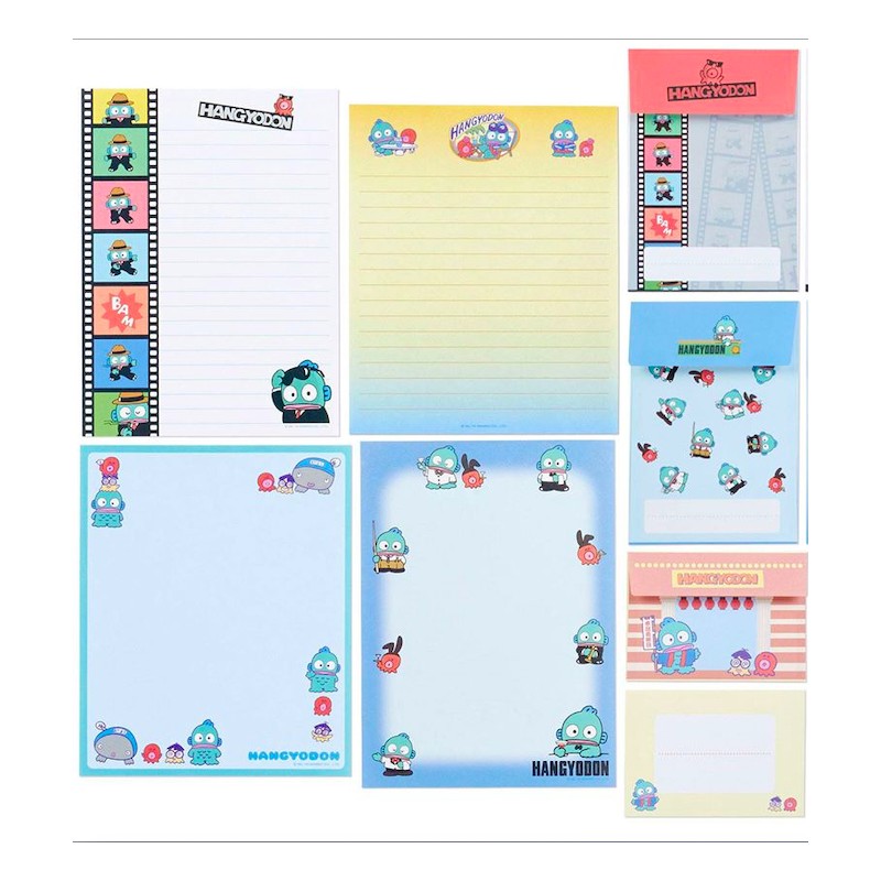 Ano 2019. Kit 3 Conjuntos de Papel de Carta Hangyodon Sanrio