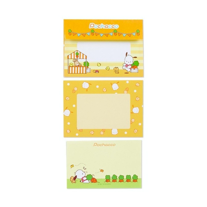 Ano 2019. Kit 3 Conjuntos de Papel de Carta Pochacco Five Sanrio