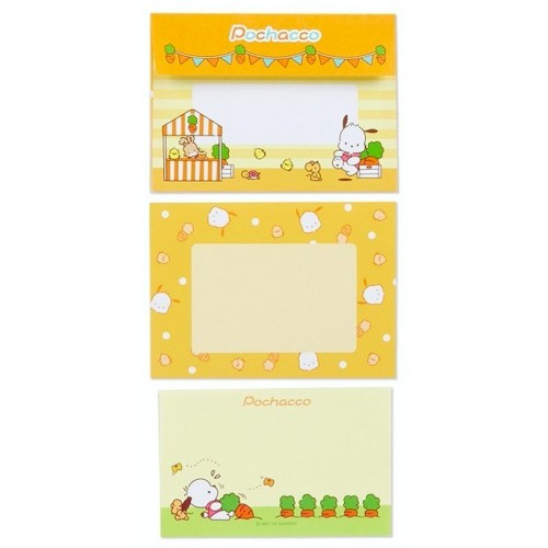 Ano 2019. Kit 3 Conjuntos de Papel de Carta Pochacco Five Sanrio