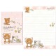 Kit 4 Conjuntos de Papel de Carta Rilakkuma Relax - San-X