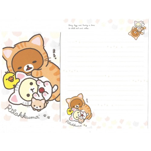 Kit 4 Conjuntos de Papel de Carta Rilakkuma Relax - San-X