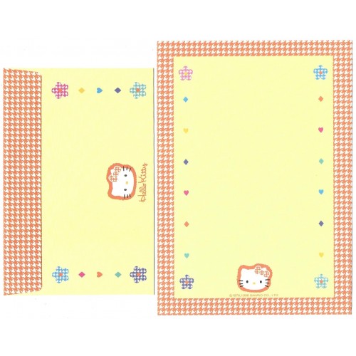 Ano 1996. Kit 4 Conjuntos de Papel de Carta Hello Kitty Perky Sanrio