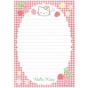 Ano 2007. Kit 3 Papéis de Carta Hello Kitty Morangos Sanrio