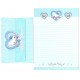 Ano 2001 Conjunto de Papel de Carta Hello Kitty Angel Heart CAZ Sanrio
