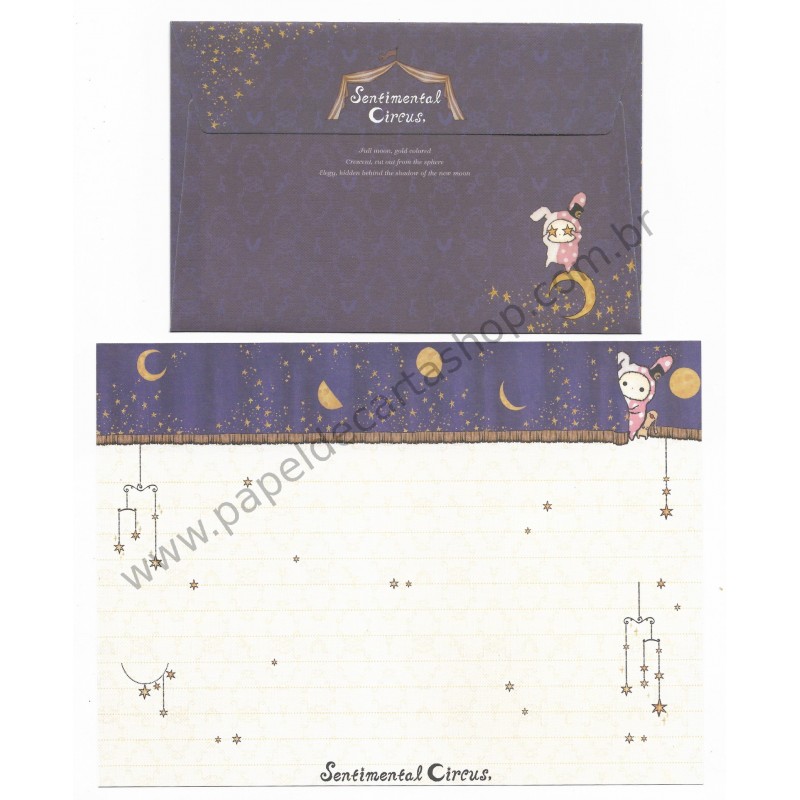 Conjunto de Papel de Carta Sentimental Circus Mystic Moon3 San-X Japan