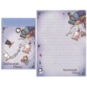 Conjunto de Papel de Carta Importado Sentimental Circus CLL SanX Japan