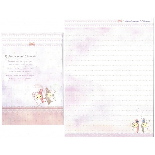 Conjunto de Papel de Carta Importado Sentimental Circus MOON2 SanX