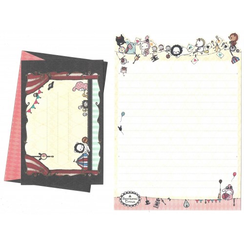 Conjunto de Papel de Carta Importado Sentimental Circus DC SanX