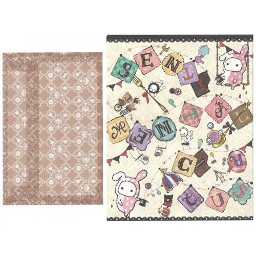 Conjunto de Papel de Carta Importado Sentimental Circus VBG SanX