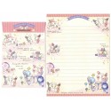 Kit 4 Conjuntos de Papel de Carta Sentimental Circus NANAIRO SanX