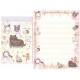 Kit 4 Conjuntos de Papel de Carta Sentimental Circus MUSIC2 SanX