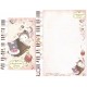 Kit 4 Conjuntos de Papel de Carta Sentimental Circus MUSIC2 SanX