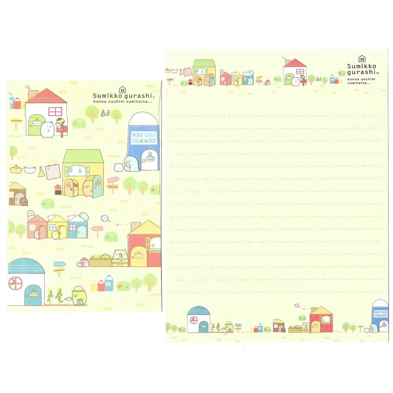 Conjunto de Papel de Carta Sumikko Gurashi 12 SAN-X