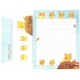 Conjunto de Papel de Carta Importado Neko no Panya 6 San-X