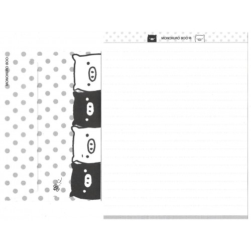 Conjunto de Papel de Carta Monokuro Boo Dots3 SAN-X