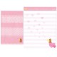 Conjunto de Papel de Carta Importado Rosy - San-X