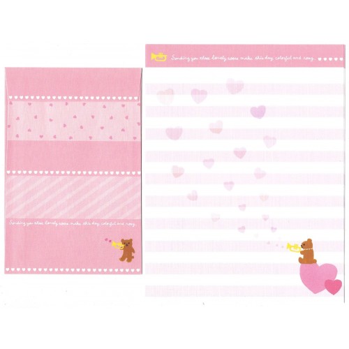 Conjunto de Papel de Carta Importado Rosy - San-X