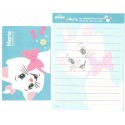 Kit 2 Conjuntos de Papéis de Carta The Aristocats Marie Disney