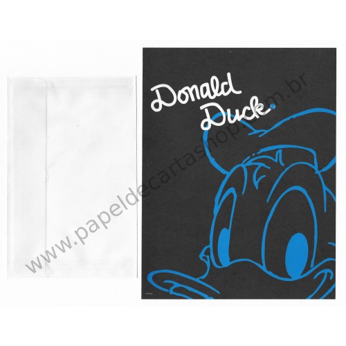 Kit 2 Conjuntos de Papel de Carta Disney Donald Duck BLUE