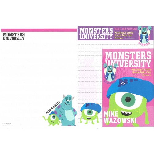 Kit 2 Conjuntos de Papéis de Carta Disney/Pixar Monsters University 4