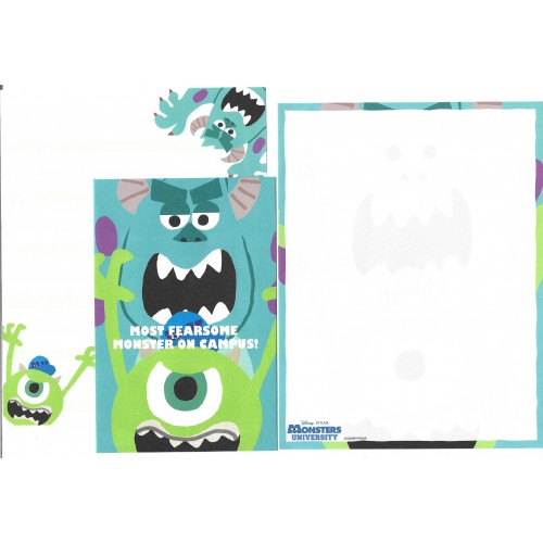 Kit 2 Conjuntos de Papéis de Carta Disney/Pixar Monsters University 5