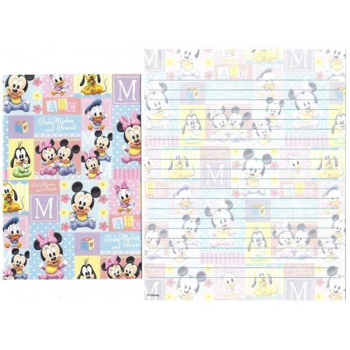 Conjunto de Papel de Carta Disney Baby Mickey & Friends 2