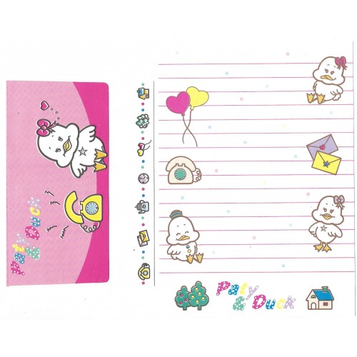 Conjunto de Papel de Carta Antigo Paty & Duck V2