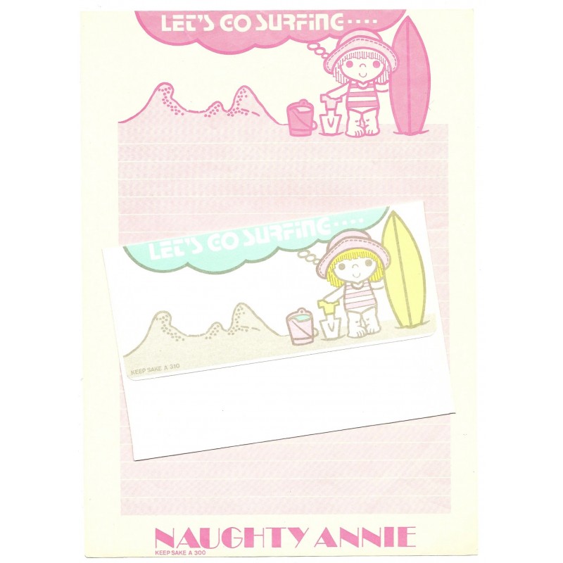 Conjunto de Papel de Carta Antigo Naughty Annie CRS