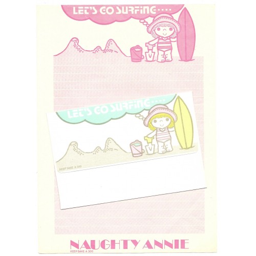 Conjunto de Papel de Carta Antigo Naughty Annie CRS