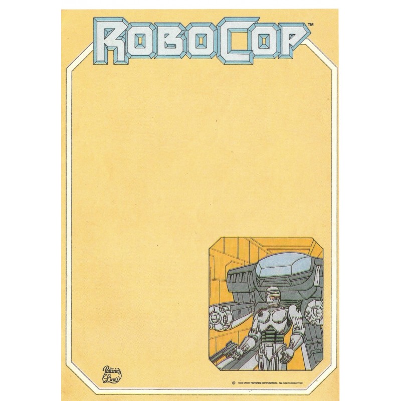 Papel de Carta Coleção Palacio's Line ROBOCOP II