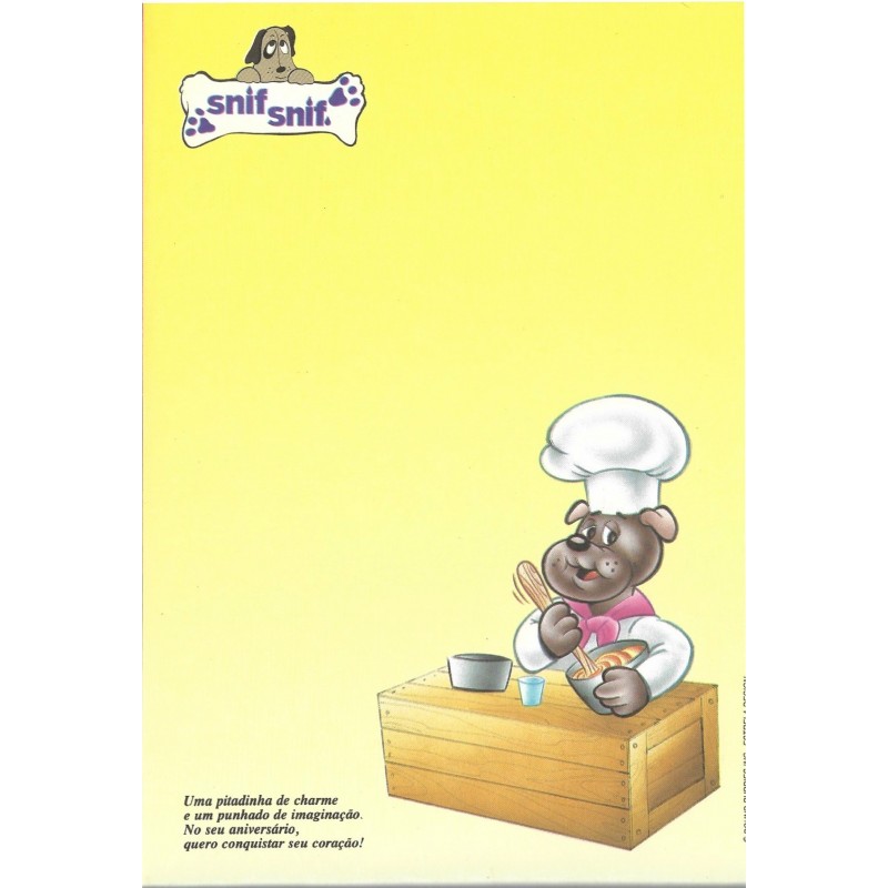 Papel de Carta Coleção SNIF-SNIF E