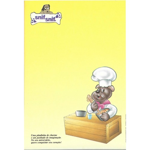 Papel de Carta Coleção SNIF-SNIF E