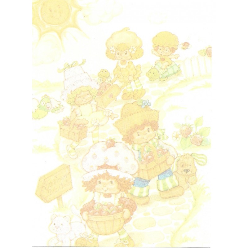 Papel de Carta Antigo M Moranguinho & Turma