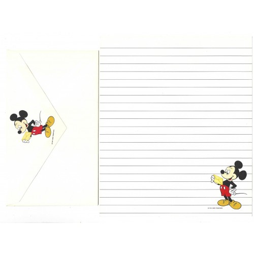 Conjunto de Papel de Carta Disney Mickey Mouse - Hallmark