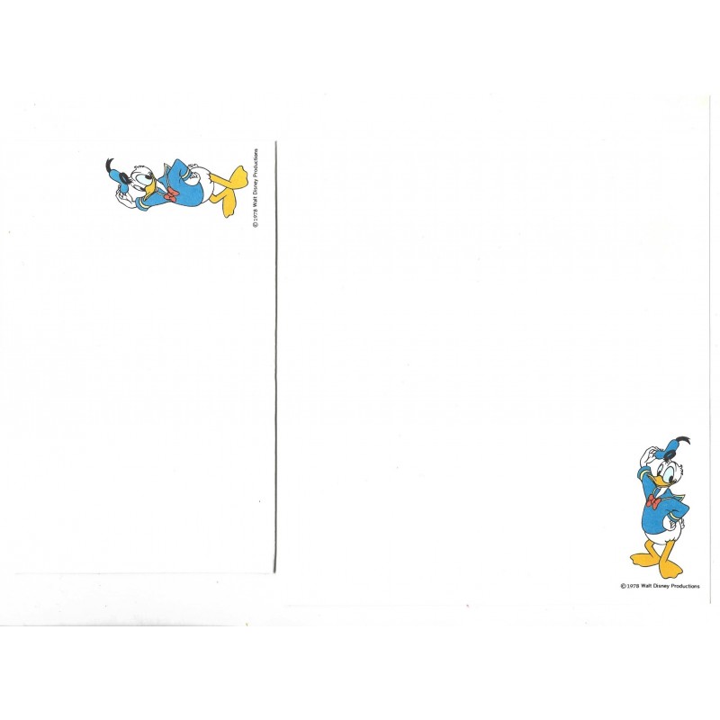 Conjunto de Papel de Carta Disney Donald Duck - Hallmark