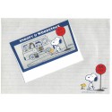 Conjunto de Papel de Carta Snoopy Vintage BUS STOP Japan