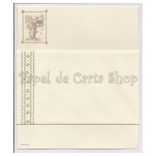 Conjunto de Papel de Carta Antigo Betsey Clark - Trio 1