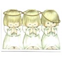 Notecard Antigo Importado Ruth Morehead Angels Hallmark