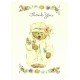 Notecard Antigo Importado Mary Hamilton THX Bear - Hallmark