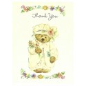 Notecard Antigo Importado Mary Hamilton THX Bear - Hallmark