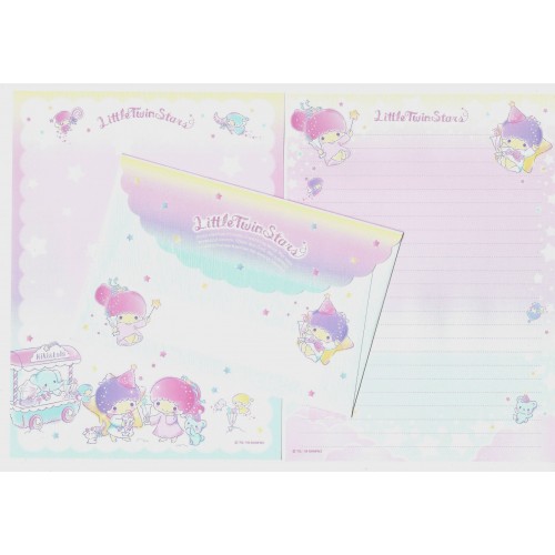 Ano 2019. Conjunto de Papel de Carta Little Twin Stars Heavens Sanrio