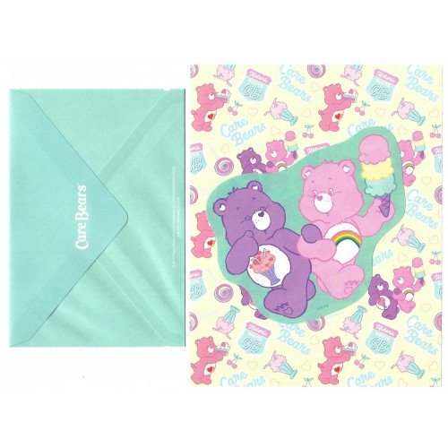 Ano 2018. Conjunto de Papel de Carta Importado Care Bears CAM