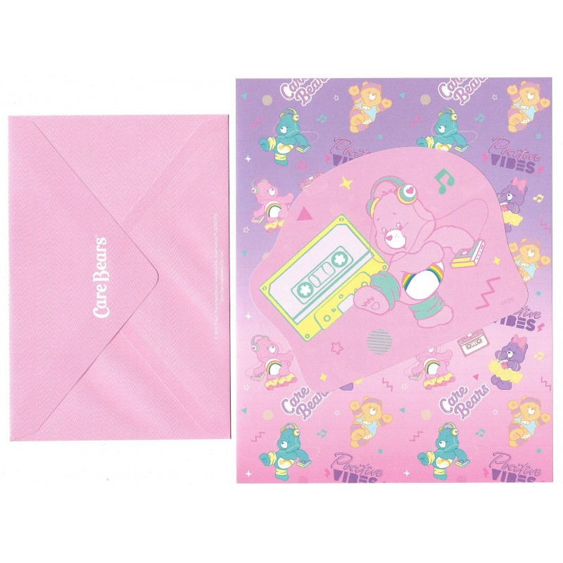 Ano 2018. Conjunto de Papel de Carta Importado Care Bears CRS