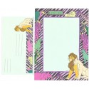 Conjunto de Papel de Carta ANTIGO Personagens Disney Lion King CVD