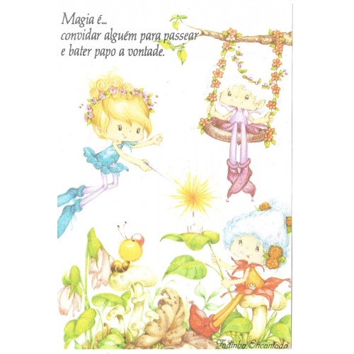 Papel de Carta Antigo M Fadinha Encantada (CVO)