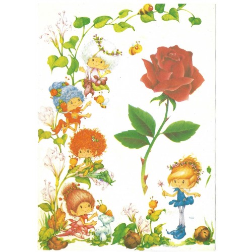 Papel de Carta Antigo M4 Fadinha Encantada