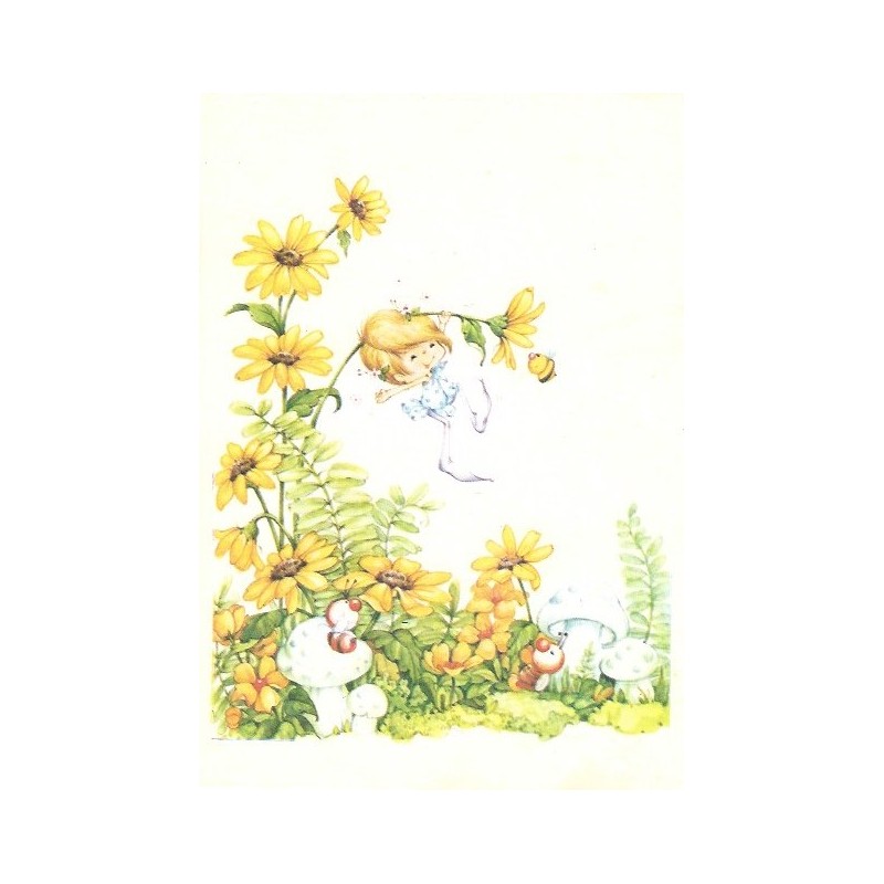 Papel de Carta Antigo M5 Fadinha Encantada