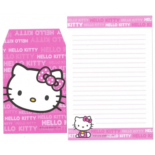 Ano 2012. Kit 4 Conjuntos de Papel de Carta Hello Kitty CRS