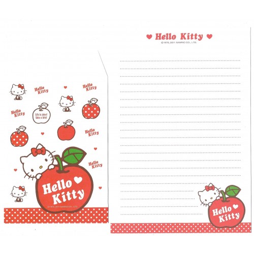 Ano 2011. Kit 4 Conjuntos de Papel de Carta Hello Kitty CRS Sanrio