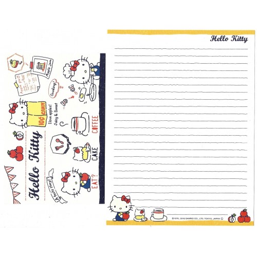 Ano 2016. Kit 2 Conjuntos de Papel de Carta Hello Kitty Sanrio Japan